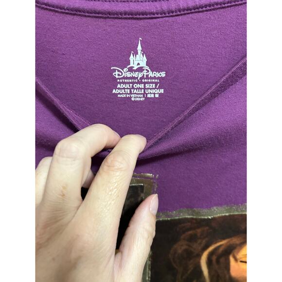 Disney Parks Frozen Sleepshirt "I don't do Mornings!" Purple Adult One Size - Picture 3 of 4